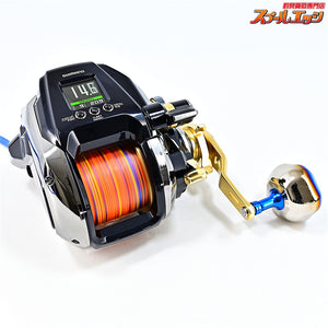 【シマノ】 22ビーストマスター MD 6000 使用距離5.5km 使用8.1時間 リブレPT52パワーハンドルノブ装着 SHIMANO BEAST MASTER
