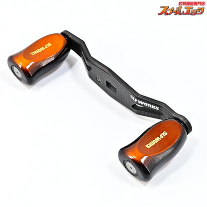 【ダイワxSLPワークス】 25RCSB カーボンライトクランクハンドル 90mm I型コルクハンドルノブ特注カラーイエローサンバースト装着 MCゼロアジャスター付 DAIWAxSLP-WORKS CARBON LIGHT CRANK HANDLE