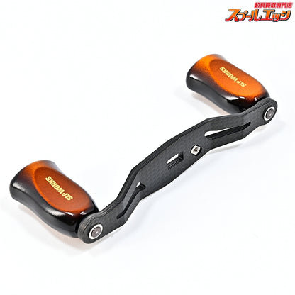 【ダイワxSLPワークス】 25RCSB カーボンライトクランクハンドル 90mm I型コルクハンドルノブ特注カラーイエローサンバースト装着 MCゼロアジャスター付 DAIWAxSLP-WORKS CARBON LIGHT CRANK HANDLE