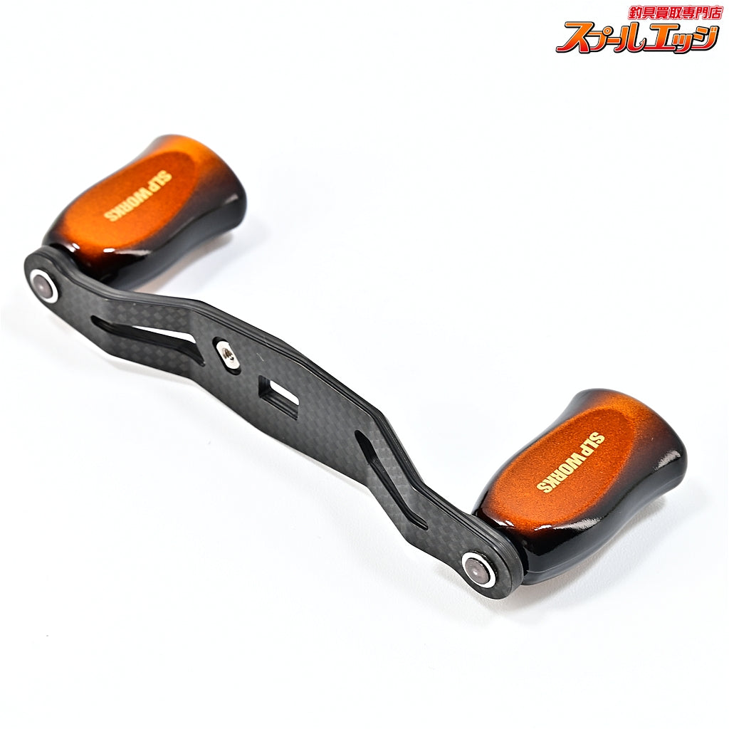 【ダイワxSLPワークス】 25RCSB カーボンライトクランクハンドル 90mm I型コルクハンドルノブ特注カラーイエローサンバースト装着 MCゼロアジャスター付 DAIWAxSLP-WORKS CARBON LIGHT CRANK HANDLE
