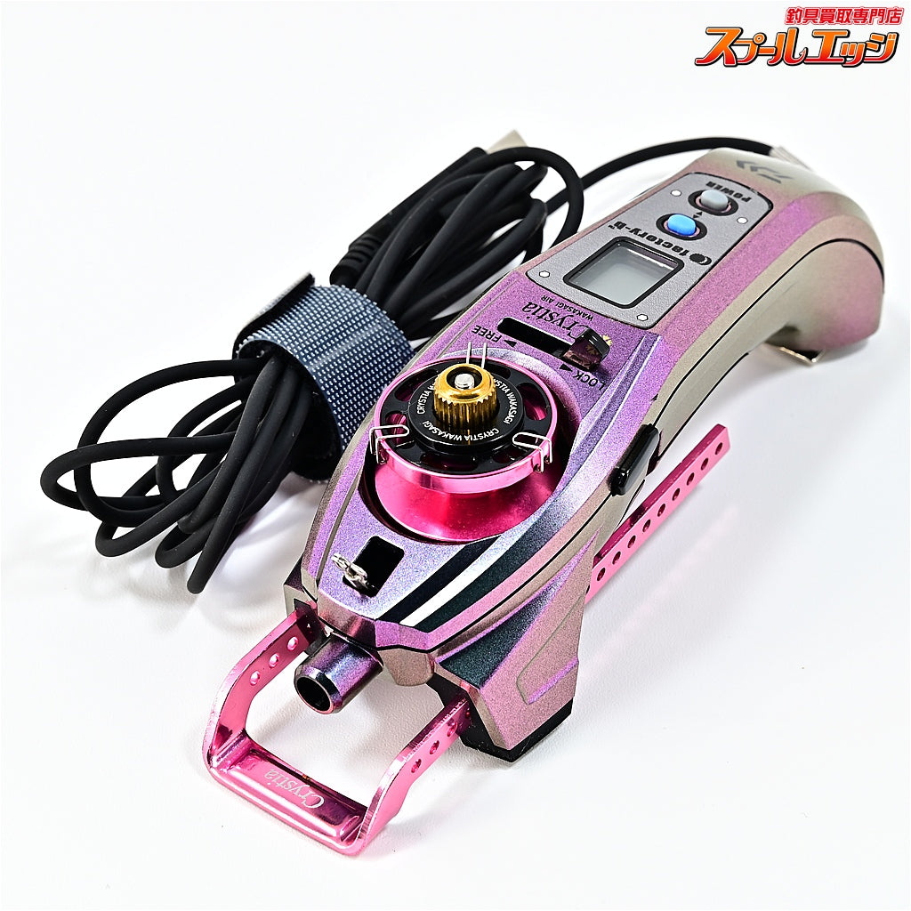 【ダイワ】 クリスティア ワカサギ AIR マットピンクムーブ 限定仕様 ふんばるレッグプレートロング&アルミスプールAIR&ファクトリ−b クリスティアワカサギAIR用ステッカー装着 DAIWA CRYSTIA WAKASAGI