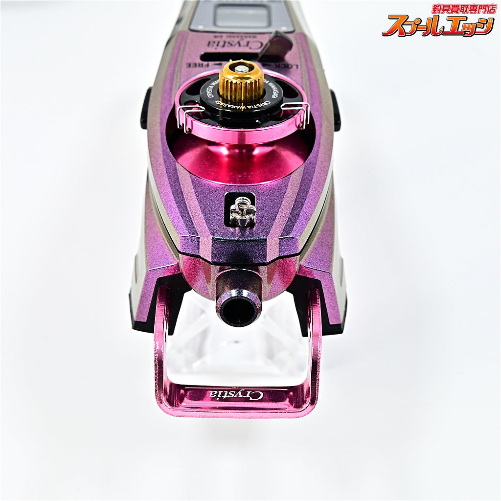 【ダイワ】 クリスティア ワカサギ AIR マットピンクムーブ 限定仕様 ふんばるレッグプレートロング&アルミスプールAIR&ファクトリ−b クリスティアワカサギAIR用ステッカー装着 DAIWA CRYSTIA WAKASAGI