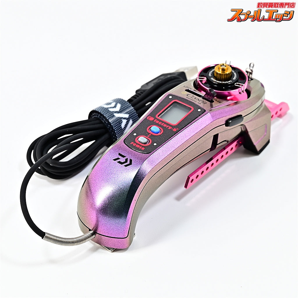【ダイワ】 クリスティア ワカサギ AIR マットピンクムーブ 限定仕様 ふんばるレッグプレートロング&アルミスプールAIR&ファクトリ−b クリスティアワカサギAIR用ステッカー装着 DAIWA CRYSTIA WAKASAGI