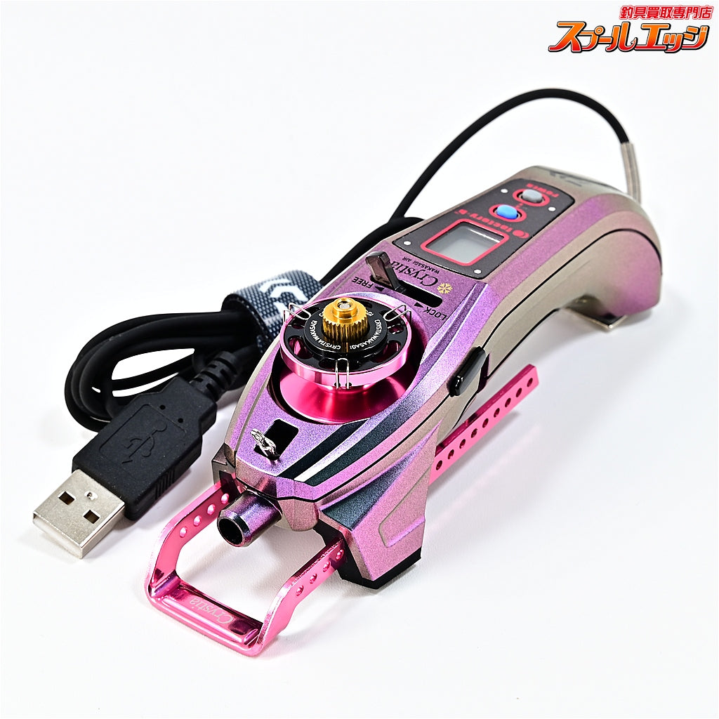 【ダイワ】 クリスティア ワカサギ AIR マットピンクムーブ 限定仕様 ふんばるレッグプレートロング&アルミスプールAIR&ファクトリ−b クリスティアワカサギAIR用ステッカー装着 DAIWA CRYSTIA WAKASAGI