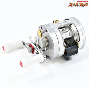 【アブガルシア】 アンバサダー モラム SX1601C ハイスピード アベイルSトラッドハンドル80mm&POMノブホワイト装着 Abu Garcia ambassador Morrum Hi-Speed