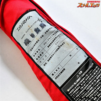 【ダイワ】 ウォッシャブル ライフジャケット DF-2005 レッド 2015年6月製造分 桜マーク有 片掛け DAIWA LIFE Jacket K_060
