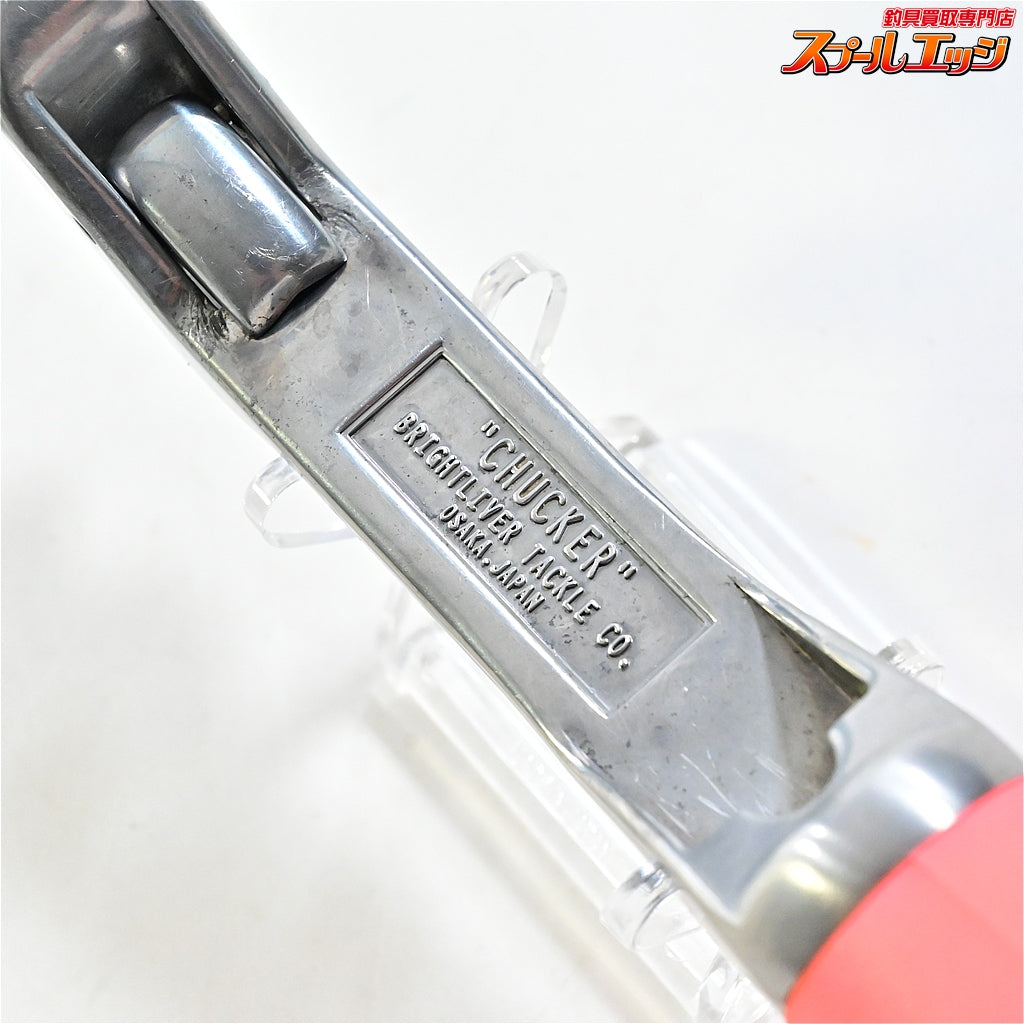 【ブライトリバー】 チャッカーグリップ ポリッシュシルバー AHPLラバーヴァンパイアグリップ ピンク BRIGHT-LIVER CHUCKER RUBBER VAMPIRE GRIP K_060