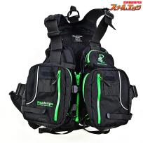 【パズデザイン】 PSL コンプリートIV+ SLV-028 ブラックグリーン フローティングベスト Pazdesign LIFE Jacket K_100