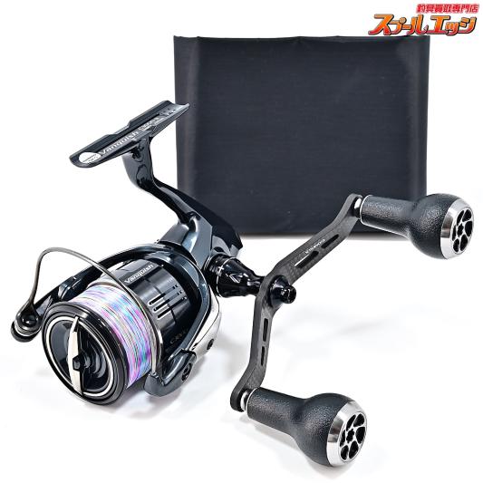 【シマノ】 19ヴァンキッシュ C3000 ゴメクサス100mmカスタムカーボンハンドル&27mmノブ装着 SHIMANO Vanquih