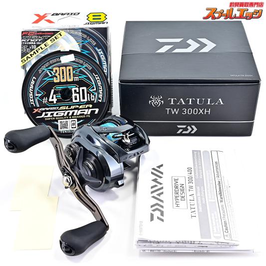 【ダイワ】 21タトゥーラ TW 300XH PEラインスーパージグマン4号装着 DAIWA TATULA