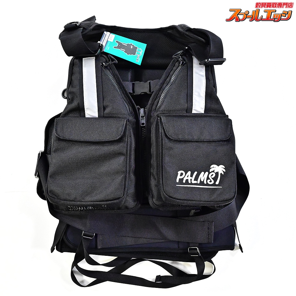 【パームス】 22ロックショアゲームベスト PA-RSGV/BK ブラック サイズフリー PLAMS ROCK-SHORE-GAMEBEST K_100