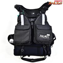 【パームス】 22ロックショアゲームベスト PA-RSGV/BK ブラック サイズフリー PLAMS ROCK-SHORE-GAMEBEST K_100