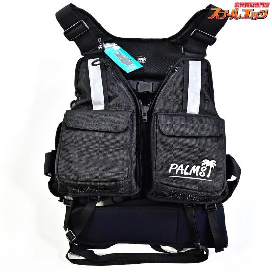 【パームス】 22ロックショアゲームベスト PA-RSGV/BK ブラック サイズフリー PLAMS ROCK-SHORE-GAMEBEST K_100