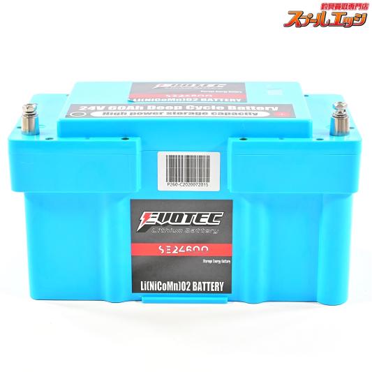 【エヴォテック】 リチウムディープサイクルバッテリー SE-24600 24V 60Ah 充電器無 EVOTEC battery K_100