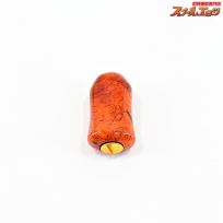 【わたらせ樹脂工房】 カスタムハンドルノブ 花梨瘤 すべりどめ加工 セミオーダー ダイワ左用 使用1回 ゴールドハンドルキャップ付 WATARASE