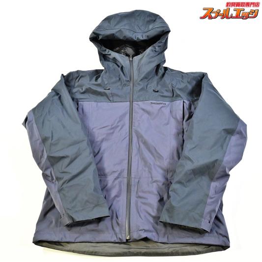 【シマノ】 インサレーションレインジャケット RB-034W サイズアジアXL ブルーグレー SHIMANO K_060