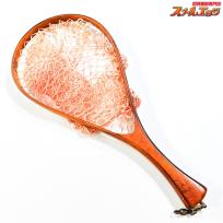 【ワイズカスタム】 ウッドランディングネット 全長45cm ネット30cm 渓流 トラウト WISE CUSTOM K_100