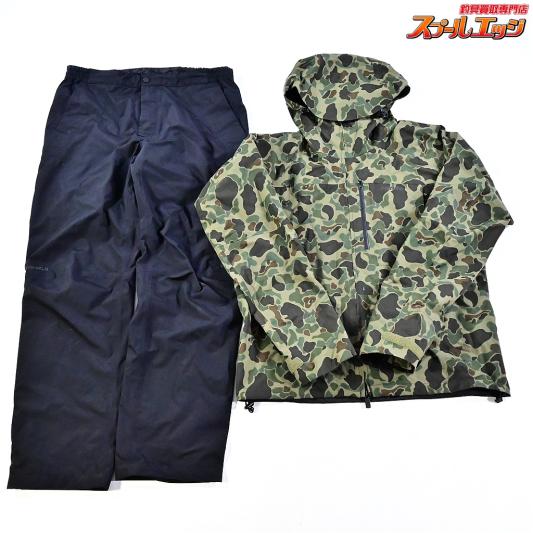 【シマノ】 DSエクスプローラーレインジャケット&パンツ RA-04JT/RA-04PT カーキダックカモ/ブラック サイズアジアXL SHIMANO K_100