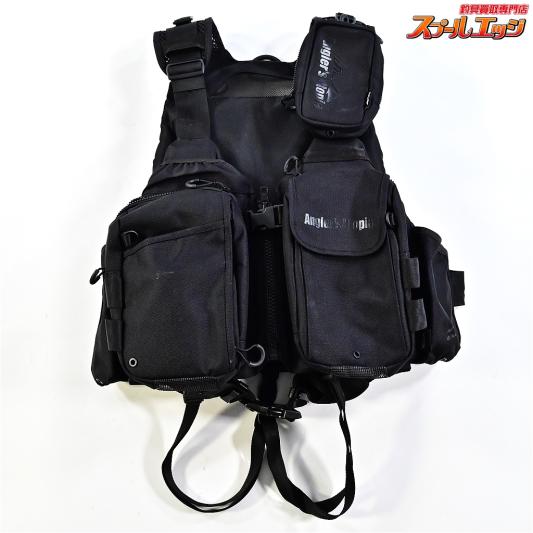 【アピア】 アングラーズサポートベスト バージョン4 ブラックxブラック ライフジャケット フローティングベスト APIA Ver.4 K_100