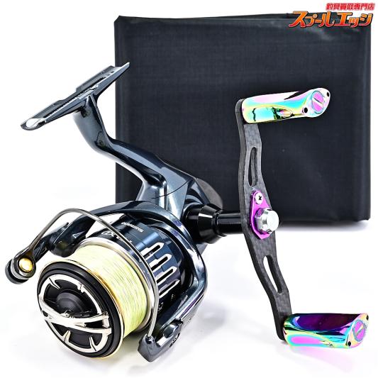 【シマノ】 17ツインパワー XD C3000HG 95mmカスタムカーボンハンドル装着 SHIMANO TWINPOWER