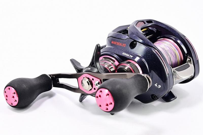 DAIWA ダイワ 紅牙TW 7.3R コルクハンドル スプール交換 美品 - リール