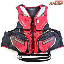 【シマノ】 ネクサス リミテッドプロ ブラッドレッド VF-113U サイズアジアXL フローティングベスト SHIMANO FIRE BLOOD LIMITED PRO K_100