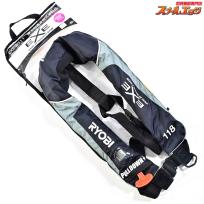 【リョービ】 自動膨張式ライフジャケット EXE-2711 2024年3月製造分 桜マーク有 フローティングベスト RYOBI K_100