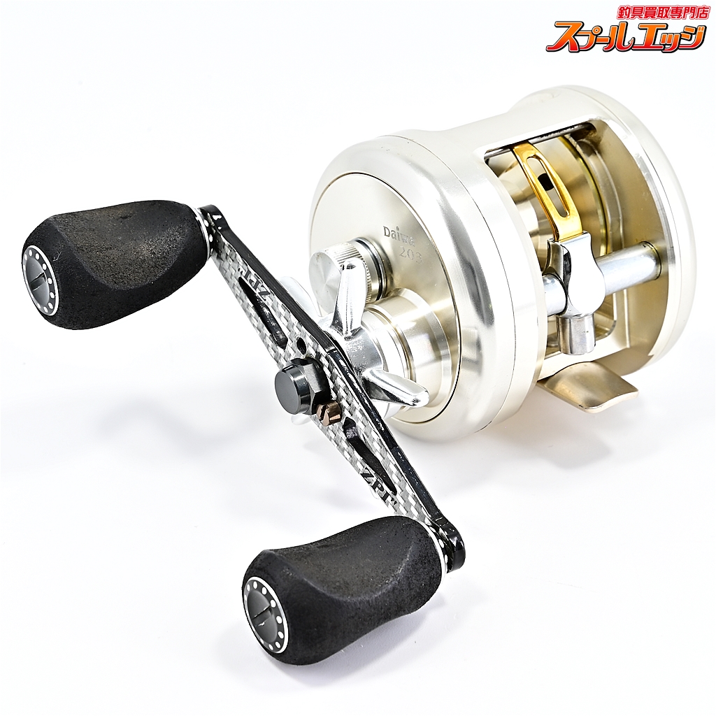 ダイワ】 98ミリオネア CV-Z 203 ZPI カーボンハンドル シルバー 85mm&EVAノブ装着 DAIWA MILLIONAIRE |  スプールエッジネット