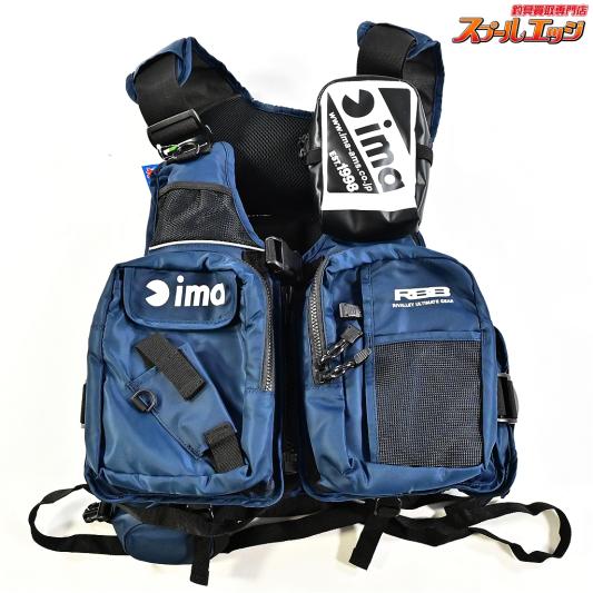 【アイマxリバレイ】 RBB フローティングベスト ネイビーxホワイトフリー imaxRIVALLEY RBB floatingVEST K_100