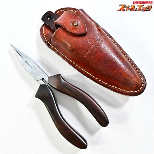 【アングロ&カンパニー】 クニペックスプライヤー 25-160 グリップ黒柿 レザーケース フックシャープナー付 初期モデル Anglo&company K_060