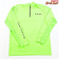 【ハック】 パフォーマンスファブリックス 1/4ジッププルオーバー サイズS ライムグリーン Huk Performance Fabrics Camo Zip Pullover K_060