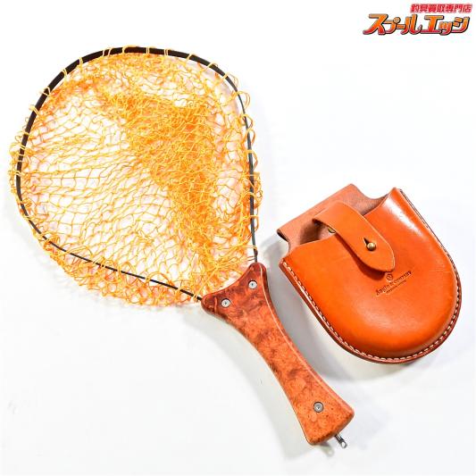 【アングロ&カンパニー】 ホーボーツールズ フォールディング ランディングネット オレンジ 皮ケース付 Anglo&company HOBO TOOLS K_100