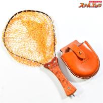 【アングロ&カンパニー】 ホーボーツールズ フォールディング ランディングネット オレンジ 皮ケース付 Anglo&company HOBO TOOLS K_100