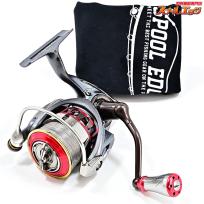 【ダイワ】 15ルビアス 3012H RCSエアスプール2レッド2506&ゴメクサスハンドルノブ&SLPWスピニングハンドルキャップ装着 DAIWA LUVIAS