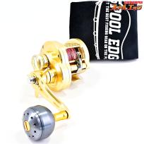 【シマノ】 23オシアコンクエスト 200HG 夢屋アルミラウンド型パワーハンドルノブ TYPE-B サイズM グレー装着 SHIMANO OCEA CONQUEST