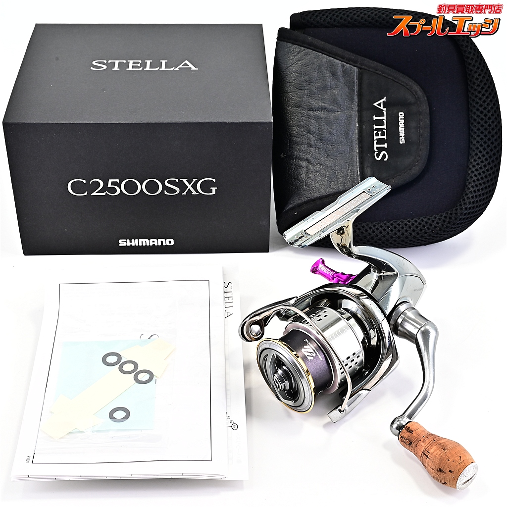 【シマノ】 18ステラ C2500SXG ドライブi-ARMリールスタンド&夢屋コルクノブ装着 SHIMANO STELLA