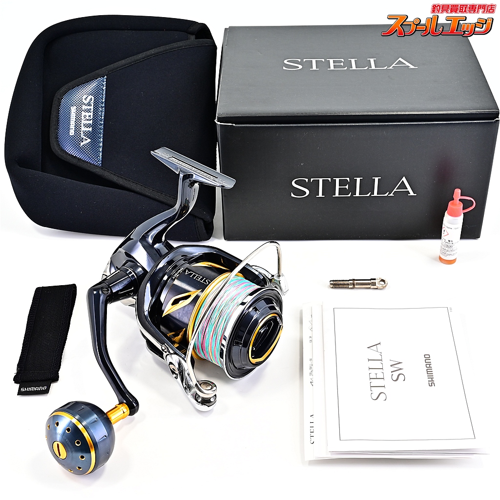 【シマノ】 19ステラ SW14000PG 夢屋45mmアルミラウンド型パワーハンドルノブサイズL装着 SHIMANO STELLA