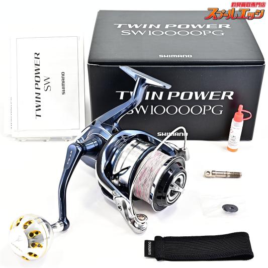 【シマノ】 21ツインパワー SW10000PG ゴメクサス45mmカスタムハンドルノブ装着 SHIMANO TWINPOWER