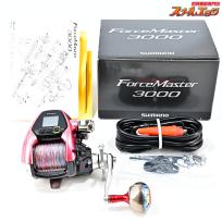 【シマノxFFT】 15フォースマスター 3000 ムテキ 使用距離397.4km 使用571時間 リブレEP44 カスタムハンドルノブ装着 SHIMANO ForceMaster