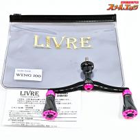 【リブレ】 ウイング 100 フォルテノブ 限定本数10本 キープキャスト2025年限定カラー ブラックxショッキングピンク シマノ左右用 LIVRE WING