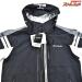 【釣武者】 テクニカルアーム 3レイヤーレインスーツ A01504 ジャケットサイズLL、パンツサイズ3L ブラック/グレー TSURI-MUSYA K_060