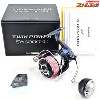 【シマノ】 21ツインパワー SW6000HG 未使用PEライン デュエルハードコアX8 2.5号300m装着 SHIMANO TWINPOWER