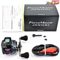 【シマノ】 23フォースマスター 200DH 使用距離0.0km 使用0時間 未使用PEラインシーガーPEX8 1号200m装着 SHIMANO FORCE MASTER