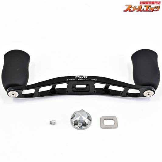 【ZPI】 ゼロス 102mm マシンカットハンドル MCHB102SL ダイワ左ナット付 ブラック ZPI ZELOS