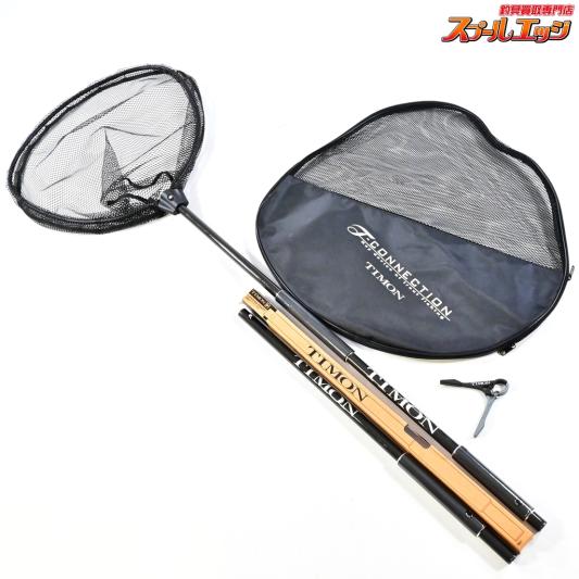 【ジャッカル】 ティモン Tコネクションランディングネット ネット+フレーム 930mmシャフト 専用バッグ EVAモデル ブラック 別売スペアシャフト&ランディングネットスタンドガンメタル付 JACKALL TIMON T-CONNECTION K_160