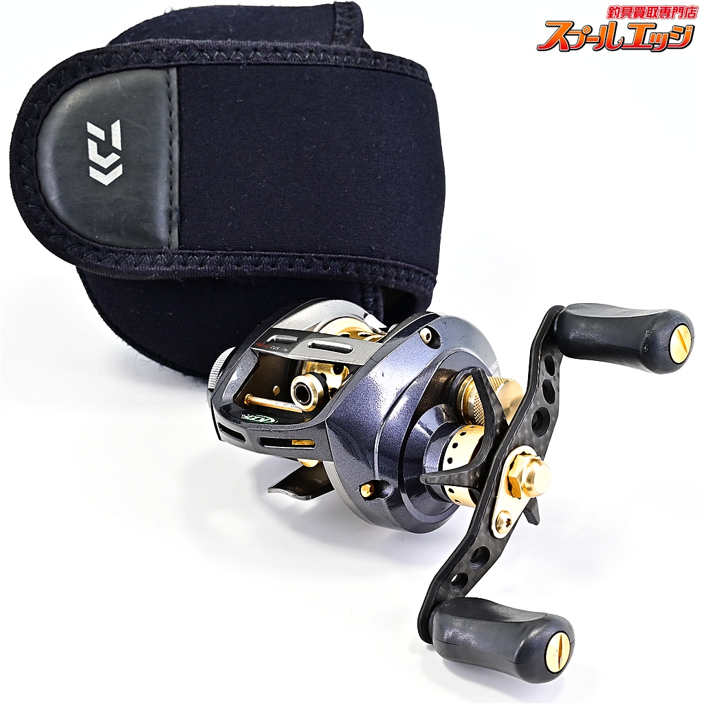 【ダイワ】 アルファス フィネスカスタム 105HL KTFフィネススプール&80mmカーボンハンドル&オフセットカーボンスタードラグ&メカニカルブレーキキャップップ装着 DAIWA ALPHAS