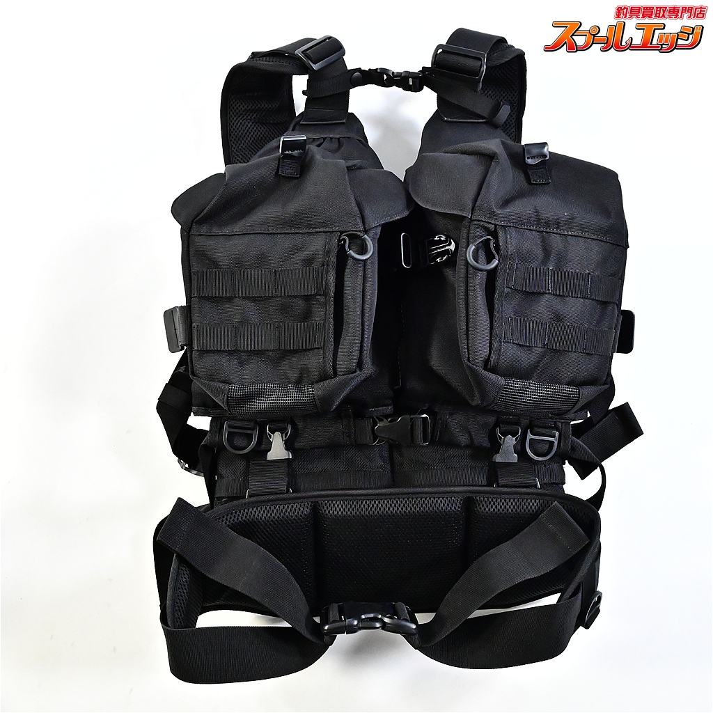 【ジャッカル】 バーサタイル ゲームベスト ブラック JACKALL VERSATILE GAME-VEST K_100
