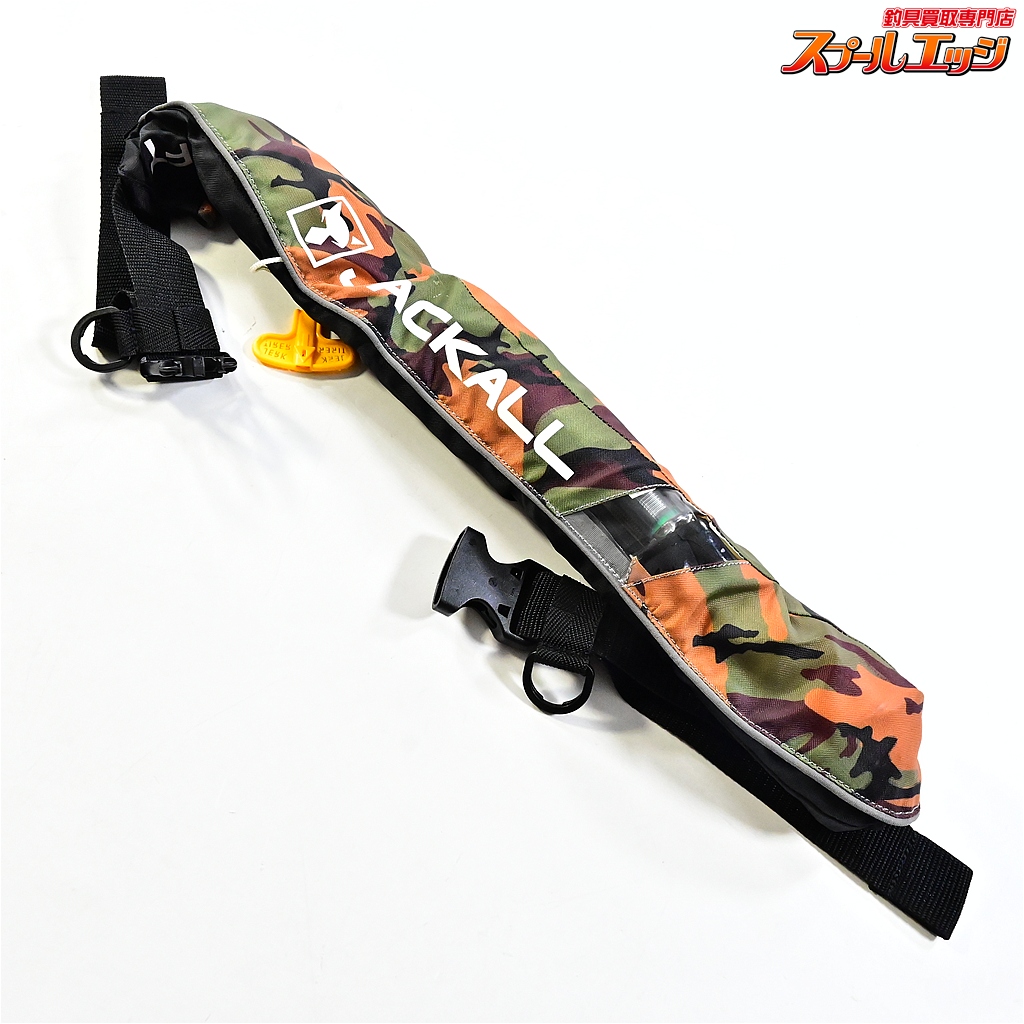 【ジャッカル】 自動膨張式ライフジャケット JK5520RS 桜マーク有 2019年9月製造分 K_060