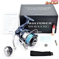 【シマノ】 21ツインパワー SW8000HG 未使用PEライン YGK GソウルX4 4号300m装着 SHIMANO TWINPOWER