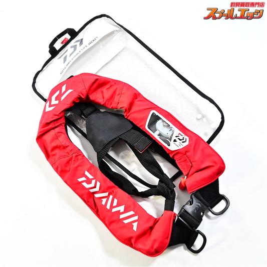 【ダイワ】 インフレータブル ライフジャケット DF-2007 レッド 製造2018年9月製造分 桜マーク有 DAIWA K_060